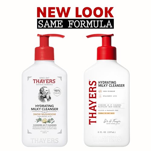 Thayers Milky Hydrating Face Cleanser with Snow Mushroom and - Product Imagery