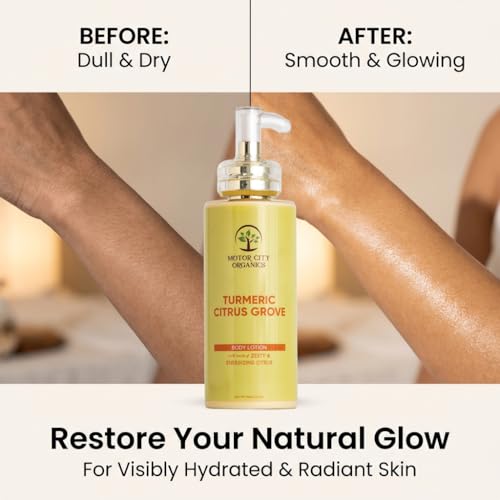Turmeric Citrus Grove Body Lotion | Turmeric Root + Citrus Peel - Product Imagery
