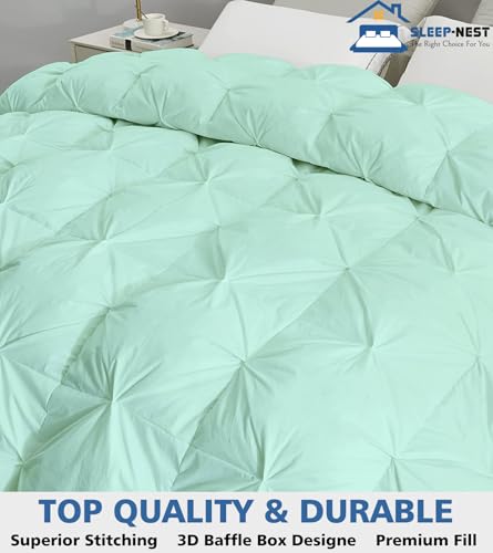 SLEEP-NEST Oversized King Comforter 132x120 Inch Hotel Luxury - Product Imagery