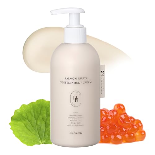 HEVEBLUE Salmon Fruity Centella Body Cream - HEVEBLUE Official Imagery - 1
