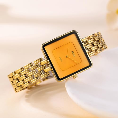 Classic Simple Large Square Quartz Watch Dainty Elegant Bracelet - Product Imagery