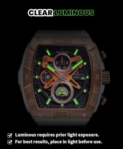 Watches for Men Luxury Quartz Casual Chronograph 3ATM Waterproof - Product Imagery