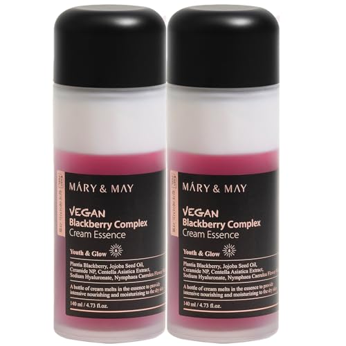 Mary&May Blackberry Dual-Phase Milky Cream Essence Duo, 9.46 oz - Product Imagery