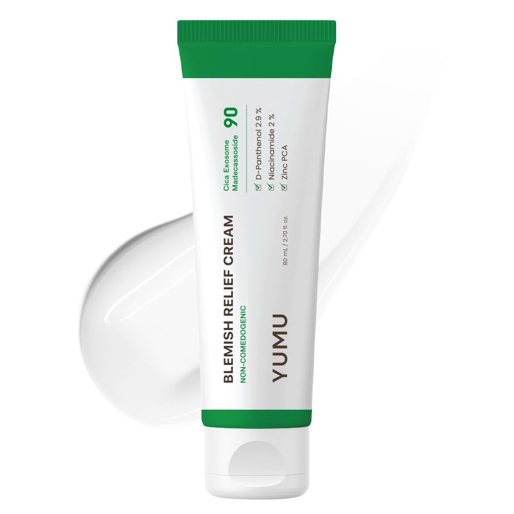 YUMU Cica Exosome Zinc Blemish Relief Cream, Face Moisturizer for Sensitive, - YUMU Official Product View 2