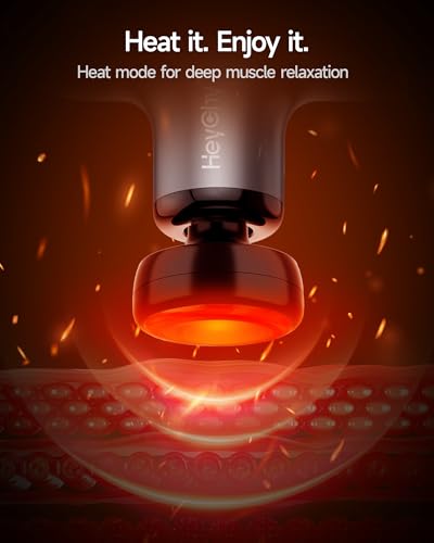 Mini Massage Gun Deep Tissue with Heat, FSA Eligible Massager - Product Imagery