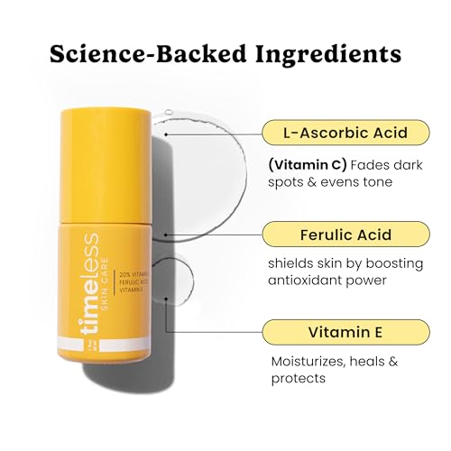 Timeless Skin Care Vitamin C Serum with Vitamin E & Ferulic Acid  - Timeless Skin Care