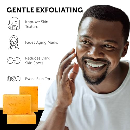 VALITIC Kojic Acid and Turmeric Soap for Dark Spots, Face and - Product Imagery
