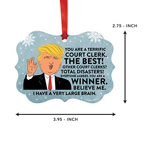 President Donald Trump Fancy Frame Keepsake Christmas Ornament - Product Imagery