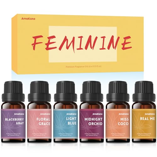 AmaKane Feminine Fragrance Oil Set, Women Essential Oils for - Product Imagery