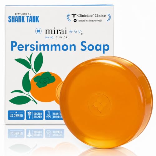 Mirai Clinical Persimmon Soap for Old People Smell,Nonenal® Odor - Product Imagery
