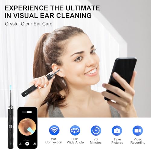 High-Definition Ear Wax Removal, Wireless Ear Cleaner, Safe and - Product Imagery