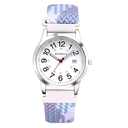 Lancardo Braided Elastic Strap Watch: Analog Quartz Adjustable - Product Imagery
