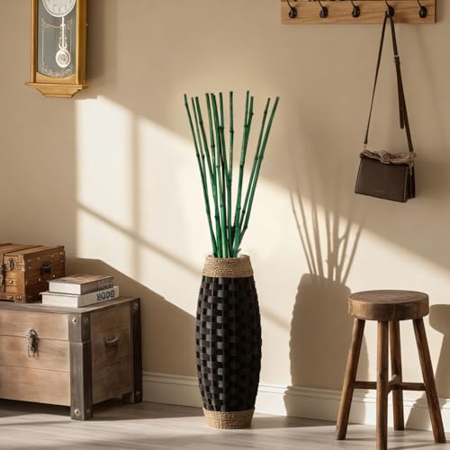 Uniquewise 43" Set of 12 Bamboo Stick Fillers Natural Decorative - Product Imagery