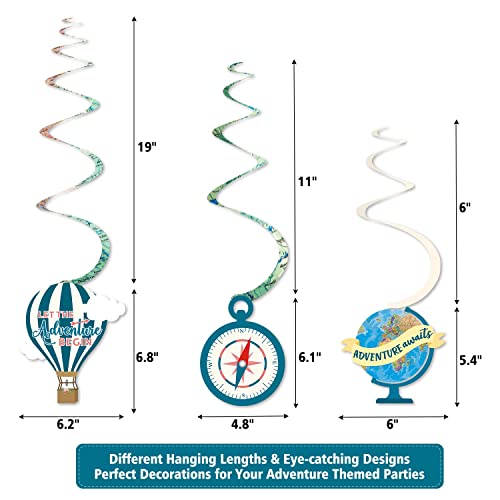 Yaaaaasss! 52pcs Travel Themed Party Decorations Let the - Product Imagery