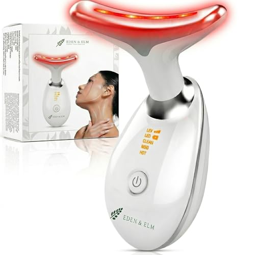 Eden & Elm - Face & Neck Sculpting Massager – 7 Color LED Beauty - Product Imagery