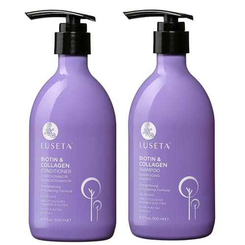 L LUSETA Luseta Biotin & Collagen Shampoo and Conditioner Set for Thinning Hair - L LUSETA Official Product View 1