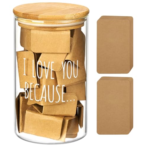 AW BRIDAL Reasons I Love You Memory Jar Gifts for Boyfriend Men - Product Imagery