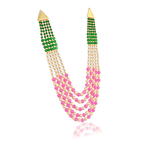 Ratnavali Jewels Pearl Green Multi Layer Strand Moti Mala Beads - Product Imagery