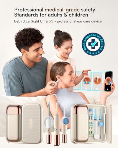 Bebird Earsight Ultra 2K Ear Wax Removal Tool Camera,Pain-Free - Product Imagery