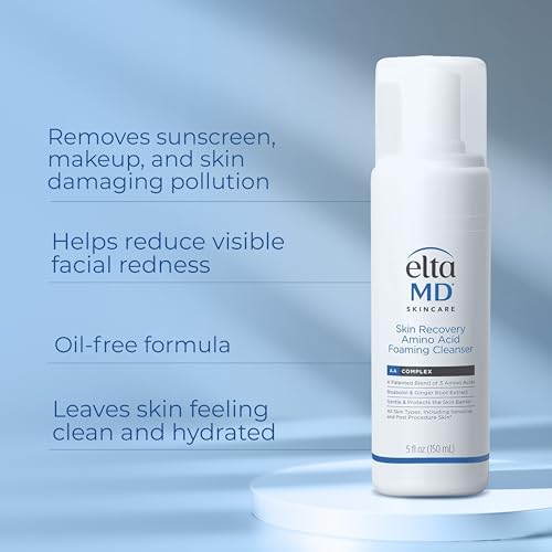 EltaMD Skin Recovery Amino Acid Foaming Face Wash, Fragrance-Free - Product Imagery