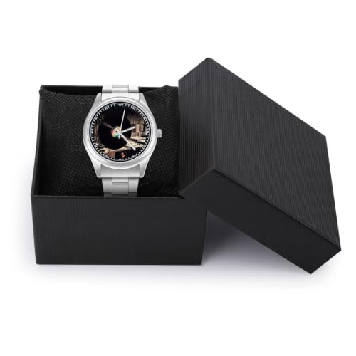 Minimalist Vinyl Records Watch for Men Women - Product Imagery