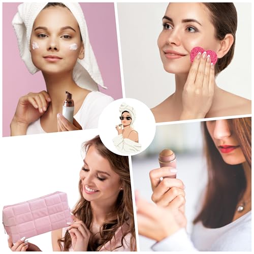 Skincare tools set, pink skin care tools for teens, facial - Product Imagery