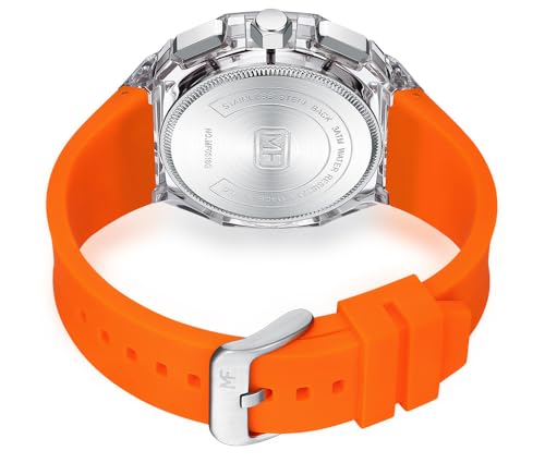 MASTOP Men Watches Multifunction Transparent Analog Display - Product Imagery