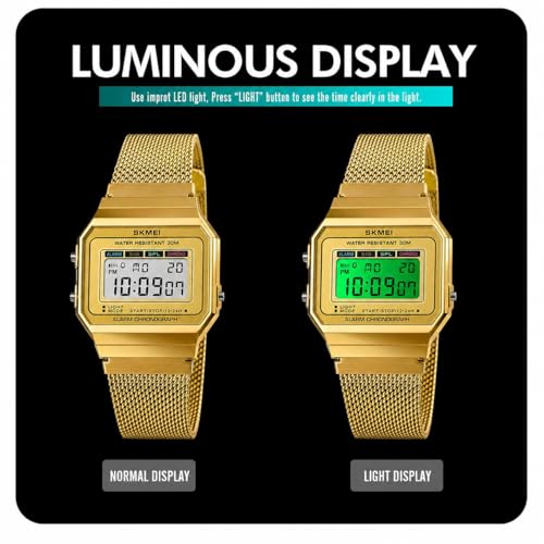 Gosasa Classic Unisex Women's Men's Digital Multifunction Sports - Product Imagery