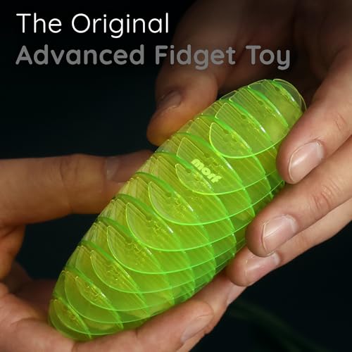 Morf Worm 3D Sensory Fidget Toy for Kids and Adults, Green, Small - Product Imagery