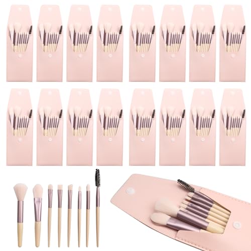 16 Sets Travel Makeup Brush Set with Bag Ivory Beige - Olutacot Official Imagery - 1