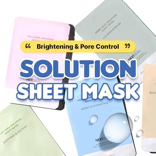 Solution Sheet Mask Variety Pack, 10 Count (5 Types x 2 Sheets... - Product Imagery