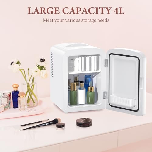 Xbeauty Mini Skincare Fridge, Compact Refrigerator with 4L - Product Imagery
