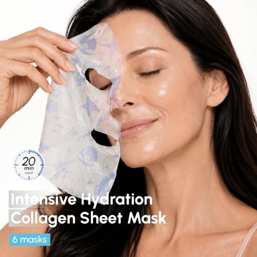 MAREE Collagen Facial Mask with Hyaluronic Acid — Sheet Face - Product Imagery