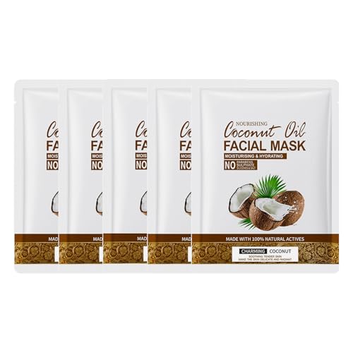 iiniim Nourishing Coconut Facial Mask Pack of 5 Hydrating - Product Imagery