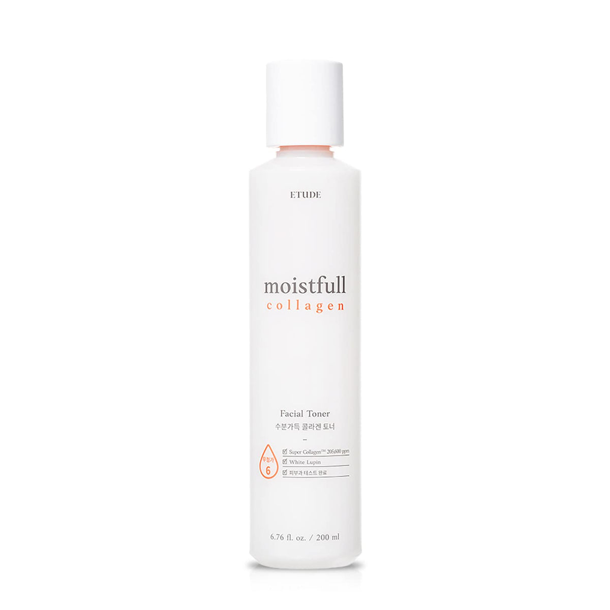 Etude Moistfull Collagen Korean Face Toner Hydrating 6 76 fl - ETUDE Official Imagery - 1