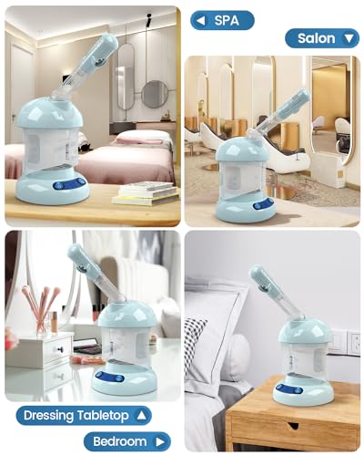 Facial Steamer -Nano Ionic Face Steamer for Deep Cleaning - Product Imagery