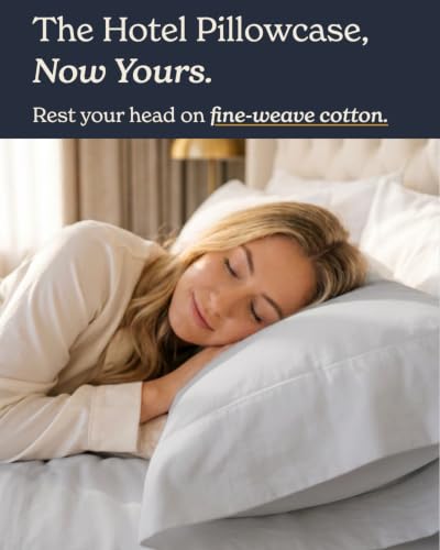 Beckham Hotel Collection Pillowcases King Size Set of 2, Cool - Product Imagery