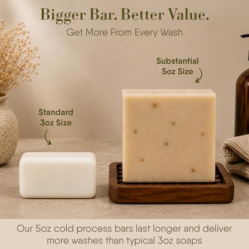 360Feel Mens Bar Soap - Made in the USA - Castile Handmade All - Product Imagery