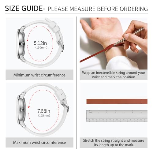 Letoff Watch for Women/Men, Metal Watch with Silicone - Product Imagery