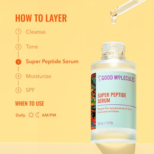 Good Molecules Super Peptide Serum - Anti-aging Facial Serum - Product Imagery