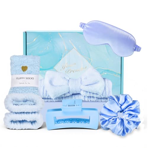 Self Care Gift Set for Women, Blue Cozy Box - Product Imagery