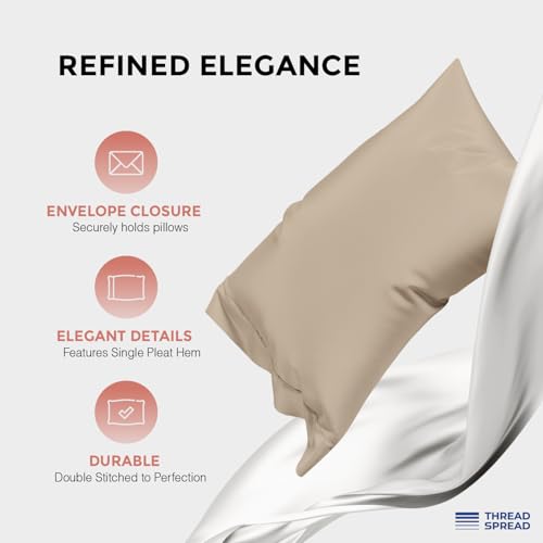 THREAD SPREAD 100% Egyptian Cotton Queen Sheets Set - 1200 - Product Imagery