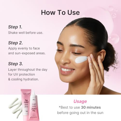 medicube Sunscreen No Cast Just Dew PDRN Hydrating UV Sun Serum, - Product Imagery