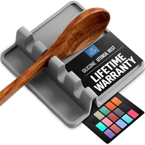 Zulay Kitchen Spoon Rest for Multiple Utensils High - Product Imagery