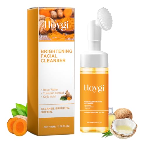 HOYGI Turmeric Face Wash with Brush Turmeric Foaming Facial - HOYGI Official Imagery - 1