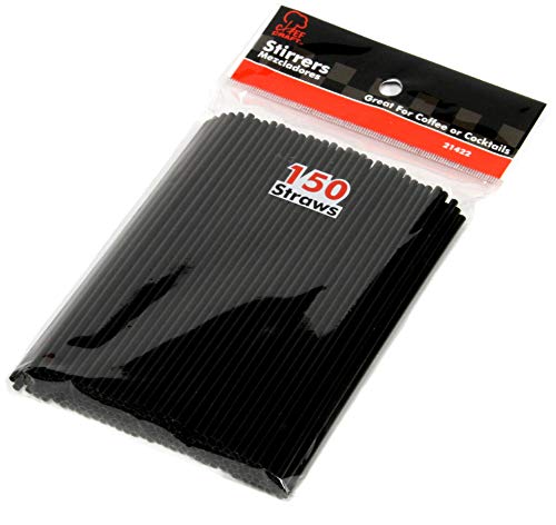 Chef Craft 5 Inch Coffee Stirrer Straws-Set of 150, Pack of 1, - Product Imagery