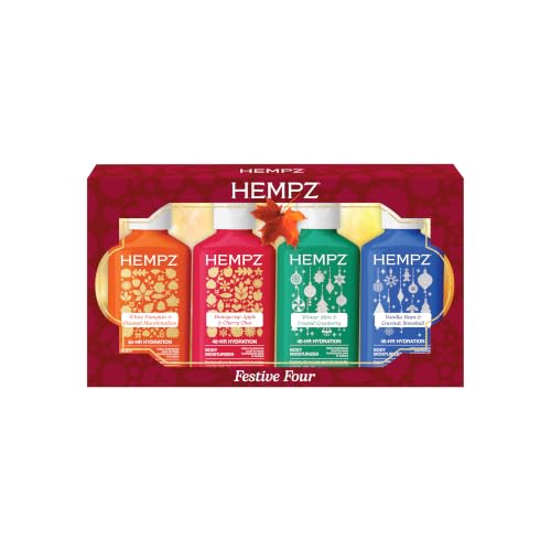 Hempz Festive Four Fall Holiday Body Lotion Gift Set 4 Pack - Hempz Official Imagery - 1