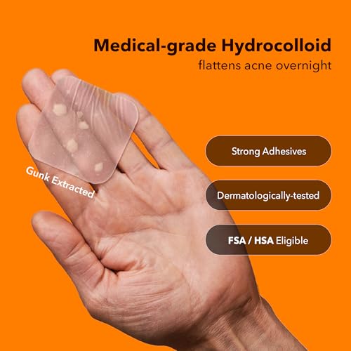 AVARELLE XL Large Hydrocolloid Acne Cover Patches for Face & - Product Imagery