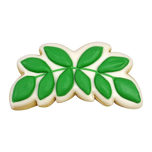 R&M Eucalyptus Leaf 4" Tinplated Cookie Cutter - Product Imagery