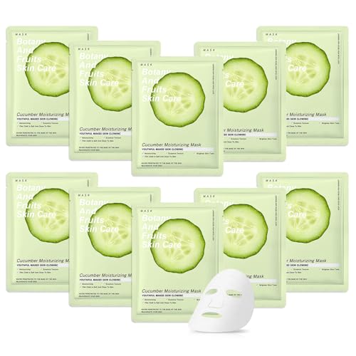 10 Pack Variety Facial Sheet Masks Skin Care Set, Hydrating Bulk - Product Imagery